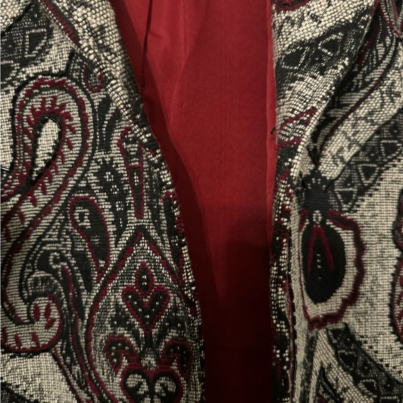 Coldwater Creek Paisley Open front Women’s Jacket - Size Large - Picture 4 of 7